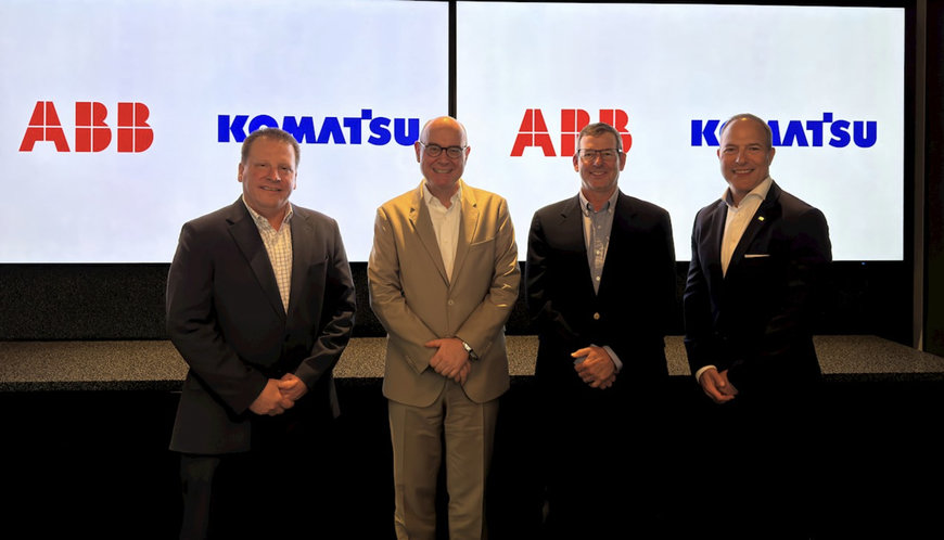 KOMATSU OCH ABB SAMARBETAR GENOM EN ÖPPEN PLATTFORM FÖR ELEKTRIFIERINGSLÖSNINGAR