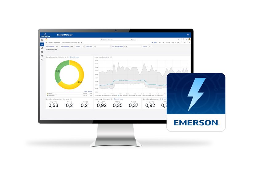 Ny lösning från Emerson minskar energikostnader och koldioxidutsläppför tillverkare